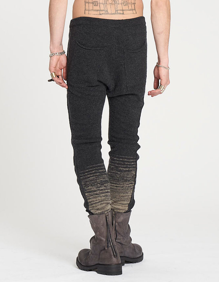 MASNADA KNITTED BAND PANTS - ANTHRACITE