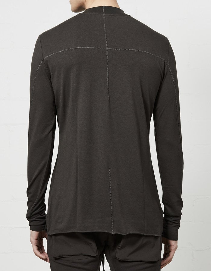 THOM KROM STRETCH COTTON & BAMBOO LONG SLEEVE - BROWN