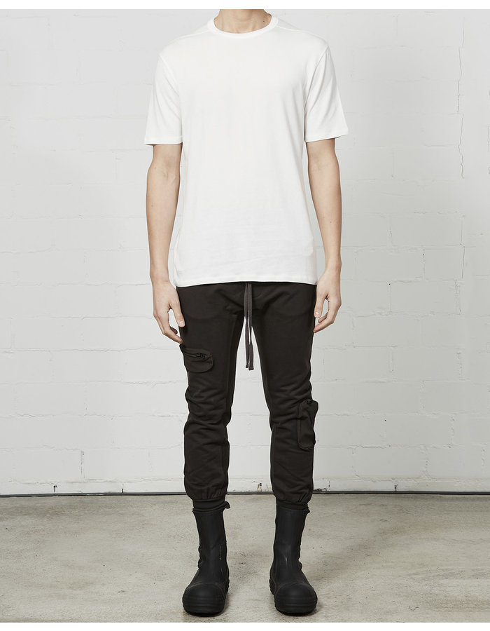 THOM KROM STRETCH COTTON MODAL FITTED CREW - OFF WHITE