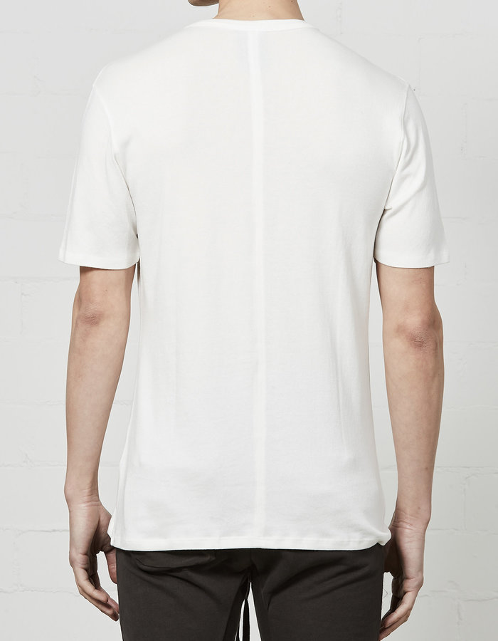 THOM KROM STRETCH COTTON MODAL FITTED CREW - OFF WHITE
