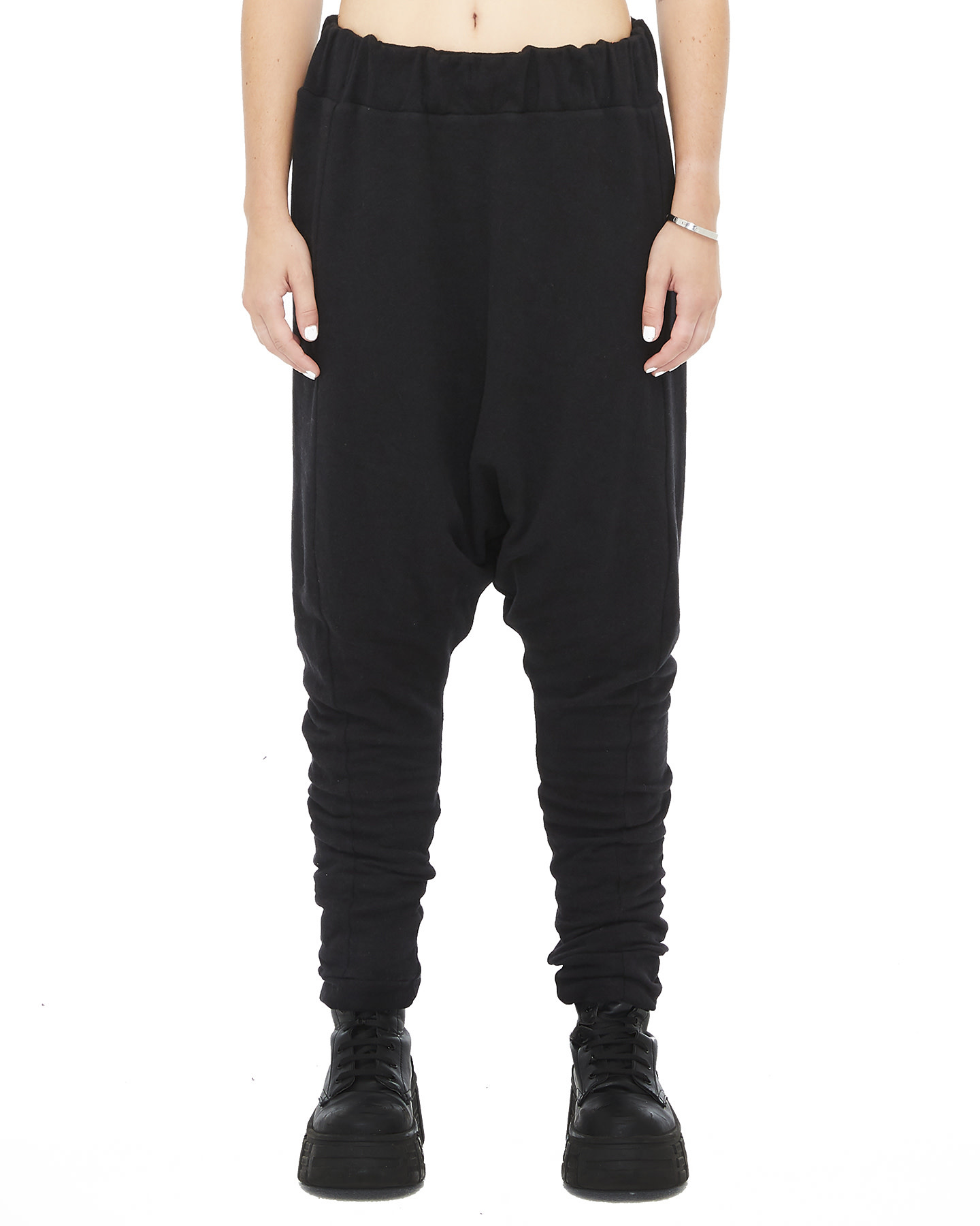 DOUBLE LAYER REVERSE DROP CROTCH - BLACK