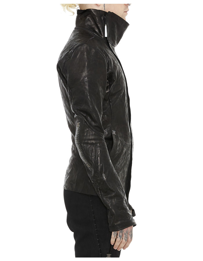 ISAAC SELLAM EXPERIENCE IMPARABLE ASYMMETRIC LAMBSKIN JACKET