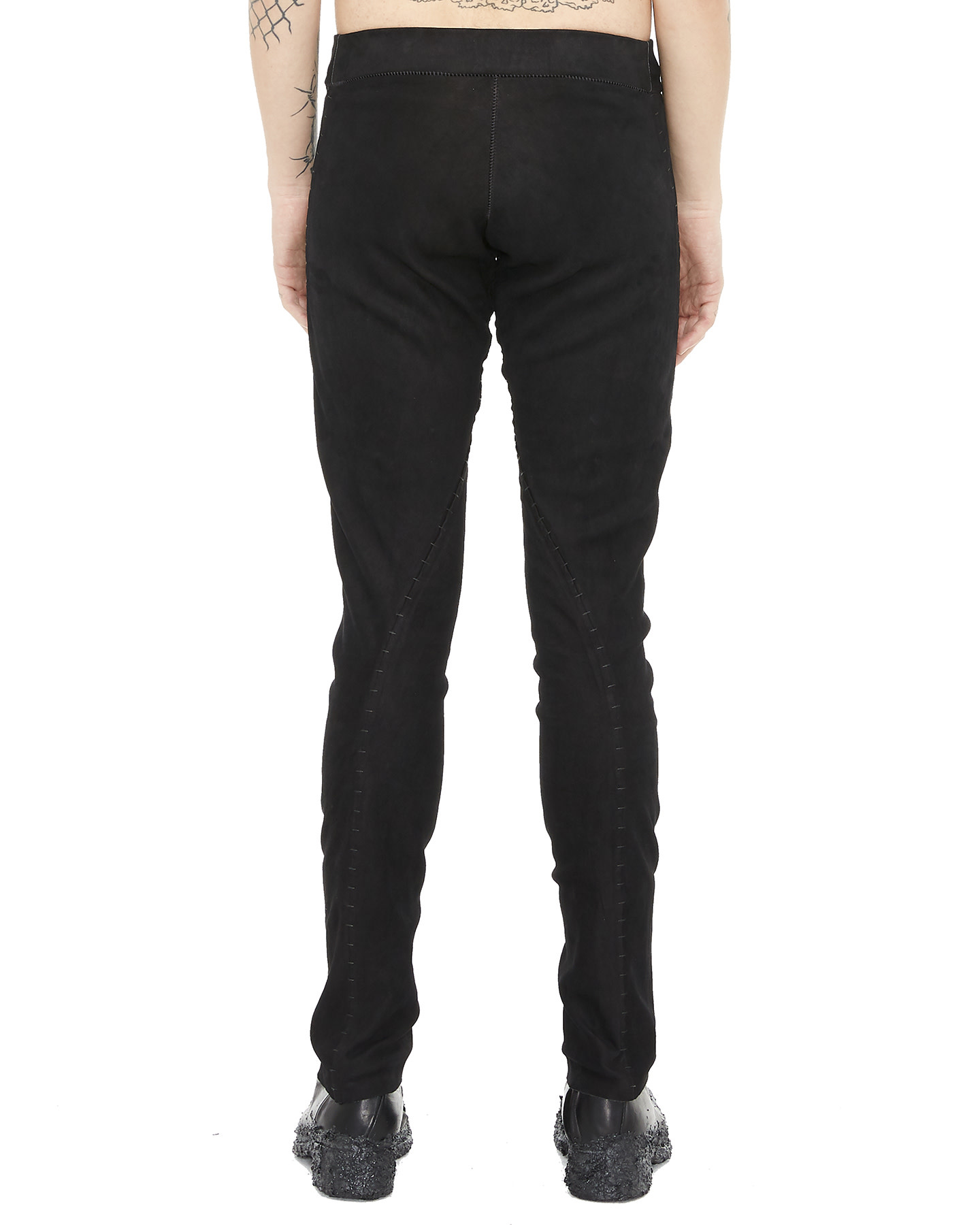 Sousmarin Stretch Leather Pants - Black By Isaac Sellam - Shop