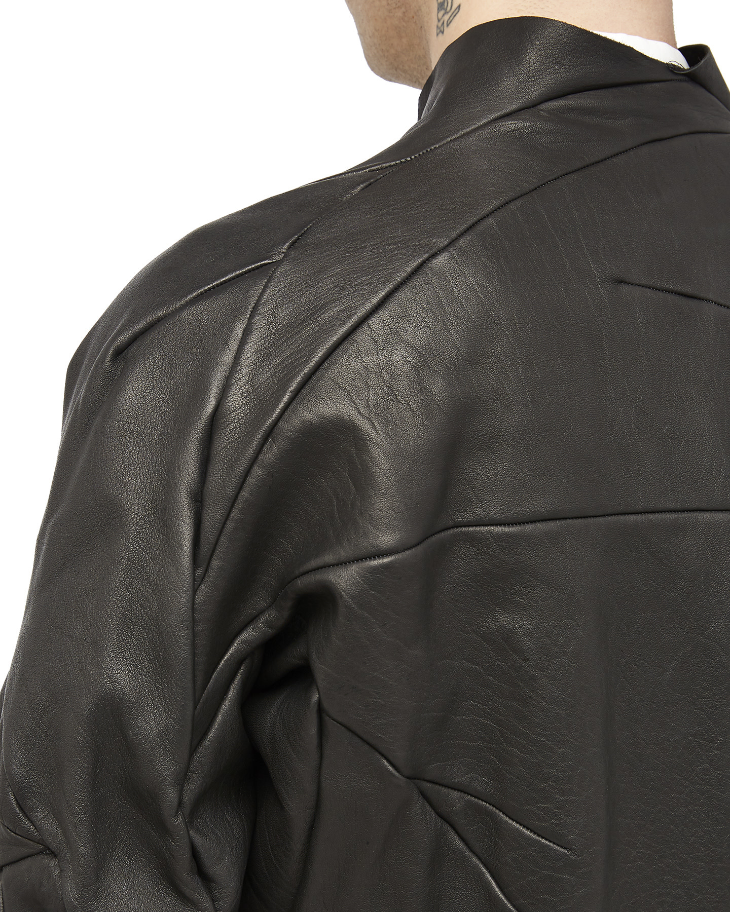 Distorted Motocycle Leather Jacket - Ready to Wear