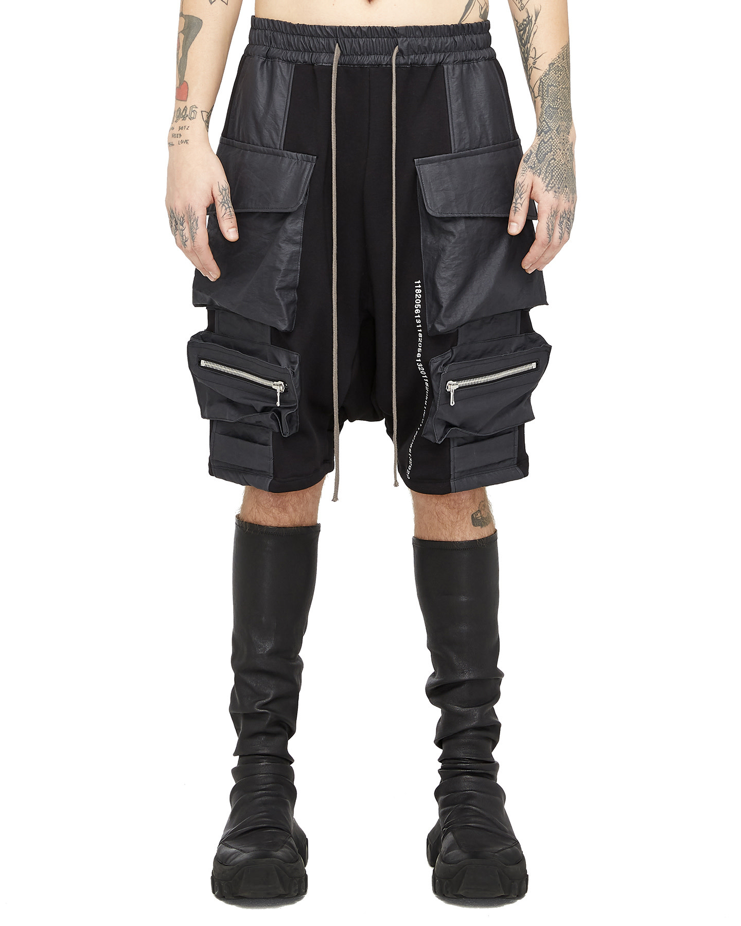 INSULATED DROP CROTCH CARGO SHORTS