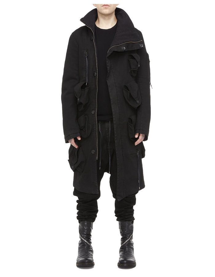 ARMY OF ME LONG CARGO COAT 11