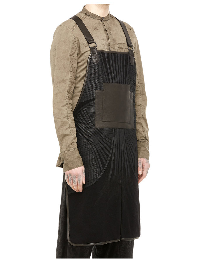 SANDRINE PHILIPPE HANDCRAFT RE-EMBROIDERED ARMOR APRON