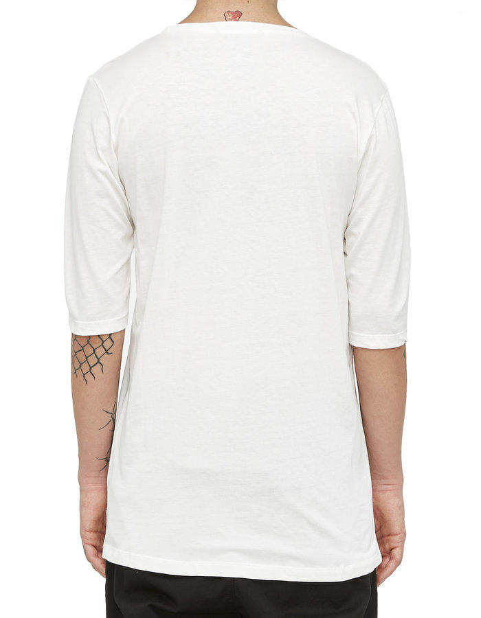 LA HAINE INSIDE US FITTED 3/4 SLEEVE T-SHIRT - WHITE