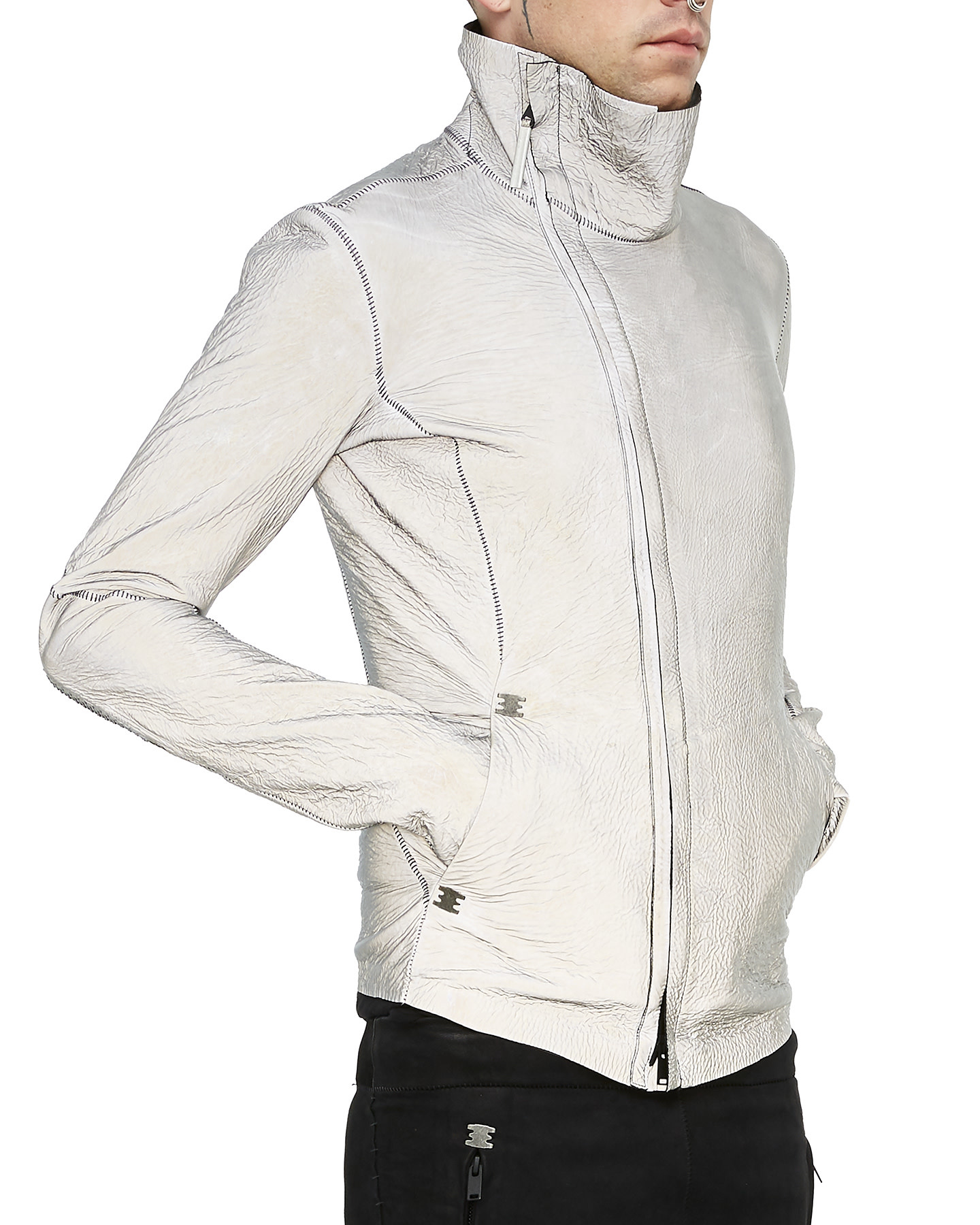 Imparable Reflective Leather Jacket By Isaac Sellam | Shop Untitled - Shop  Untitled NYC