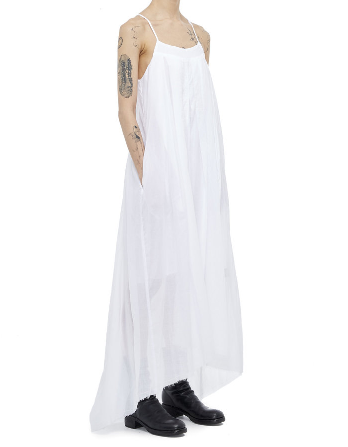 STUDIO B3 COTTON GAUZE MAXI DRESS - WHITE