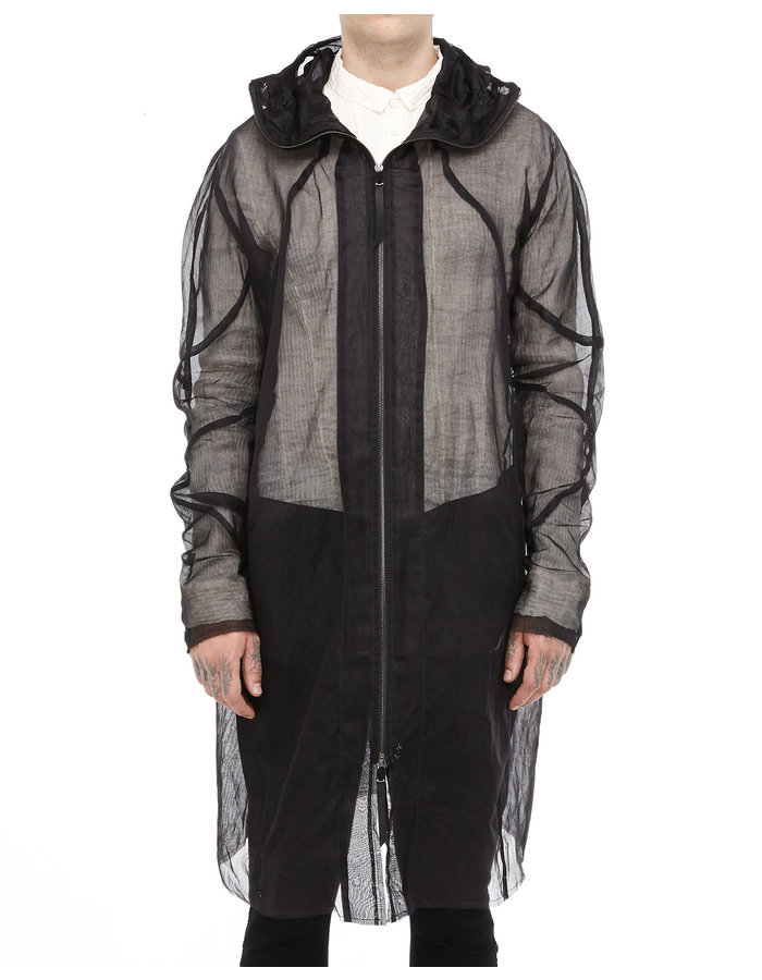 LEON EMANUEL BLANCK FORCED PARKA - SICO TRANSPARENT