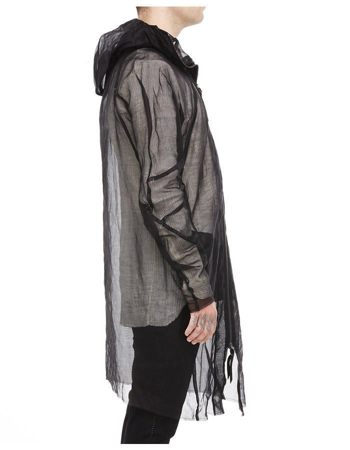 LEON EMANUEL BLANCK FORCED PARKA - SICO TRANSPARENT