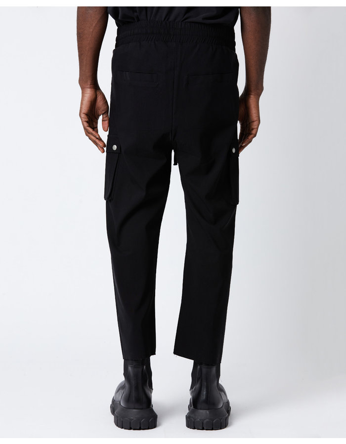 THOM KROM VISCOSE & NYLON SNAP POCKET CARGO PANTS