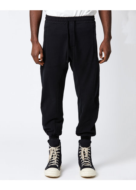 THOM KROM STRETCH COTTON RELAXED JOGGER - BLACK