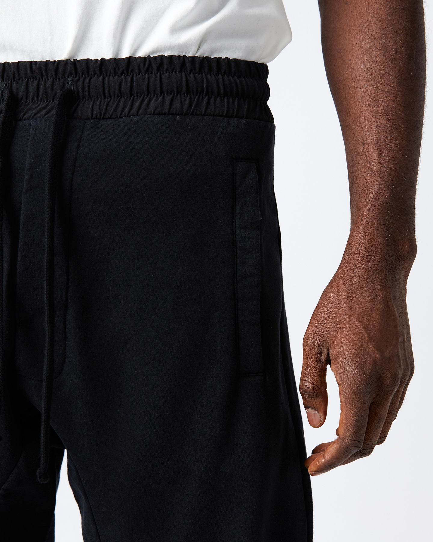 STRETCH COTTON RELAXED JOGGER - BLACK - Shop Untitled NYC
