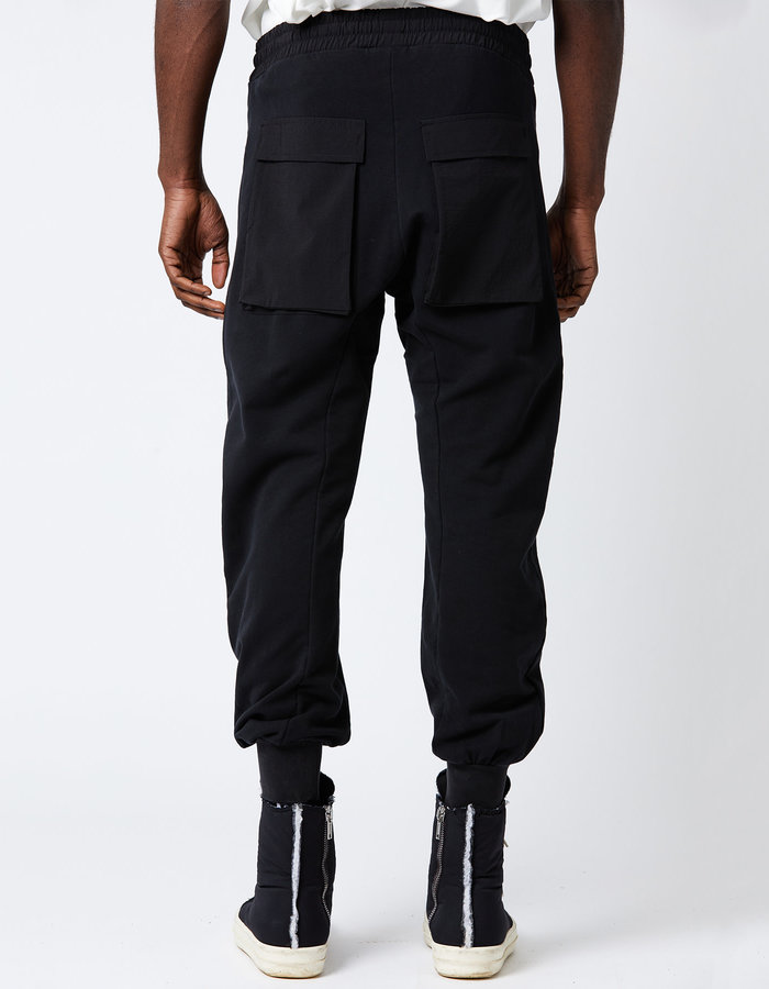 THOM KROM STRETCH COTTON RELAXED JOGGER - BLACK