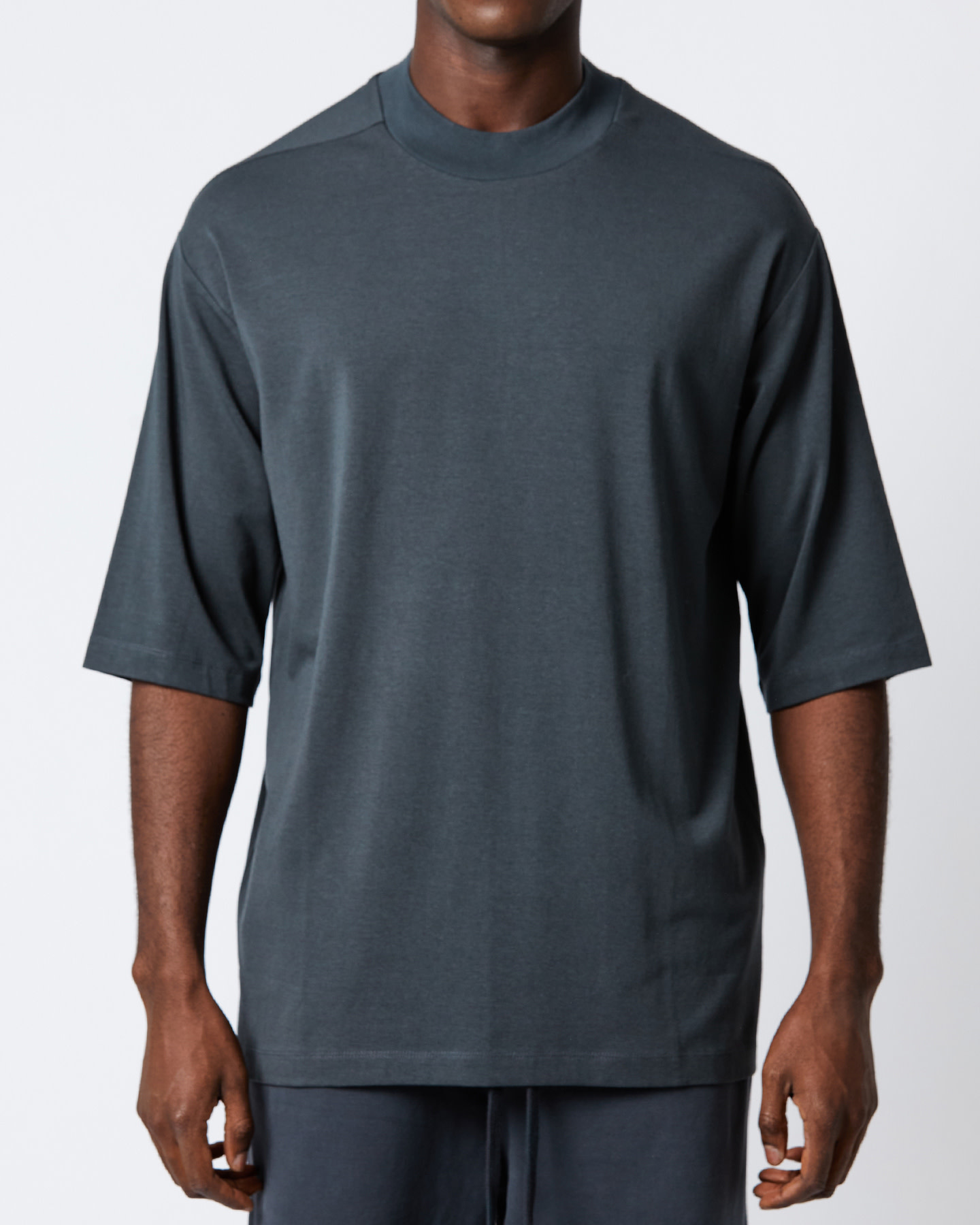 COTTON & MODAL 3/4 RELAXED TEE - FOREST