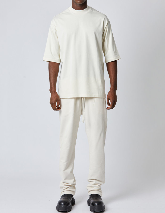 THOM KROM COTTON & MODAL 3/4 RELAXED TEE - BONE