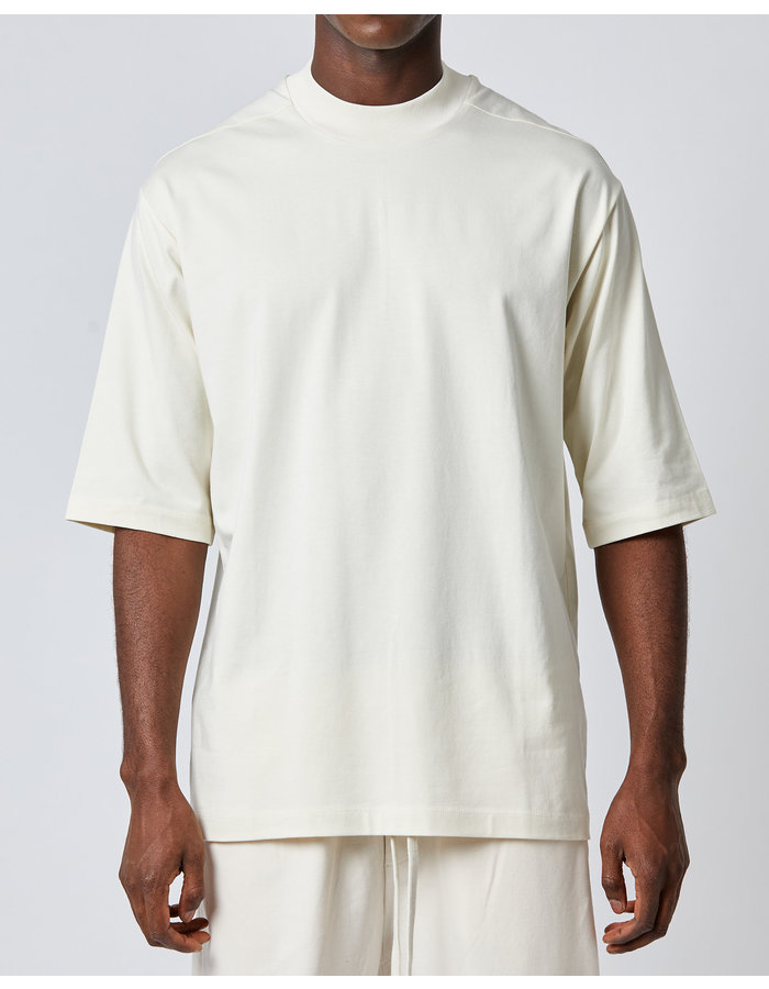 THOM KROM COTTON & MODAL 3/4 RELAXED TEE - BONE