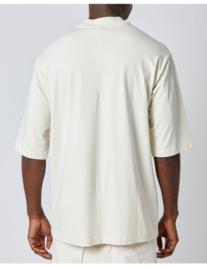 THOM KROM COTTON & MODAL 3/4 RELAXED TEE - BONE