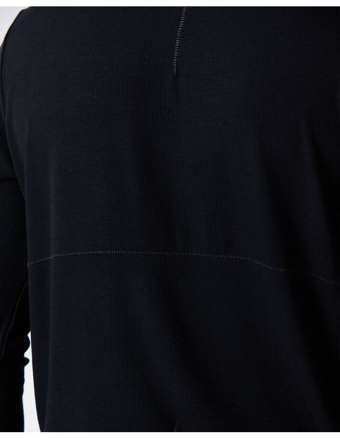 THOM KROM RIBBED MODAL FITTED TURTLENECK - BLACK