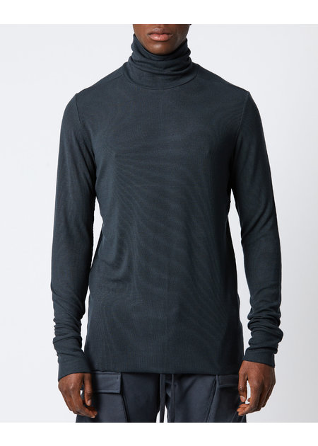 THOM KROM RIBBED MODAL FITTED TURTLENECK - FOREST