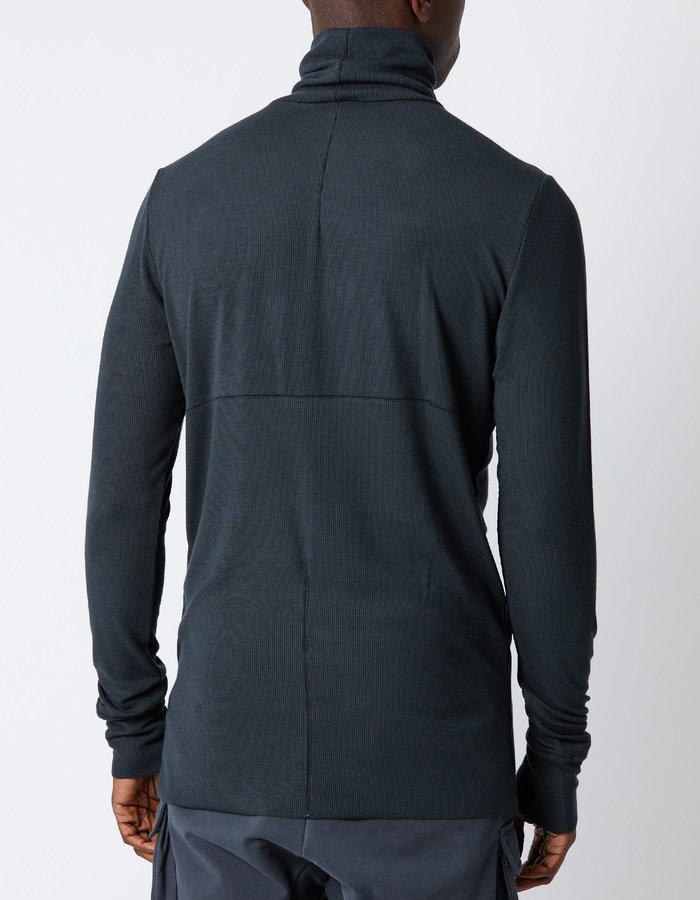 THOM KROM RIBBED MODAL FITTED TURTLENECK - FOREST