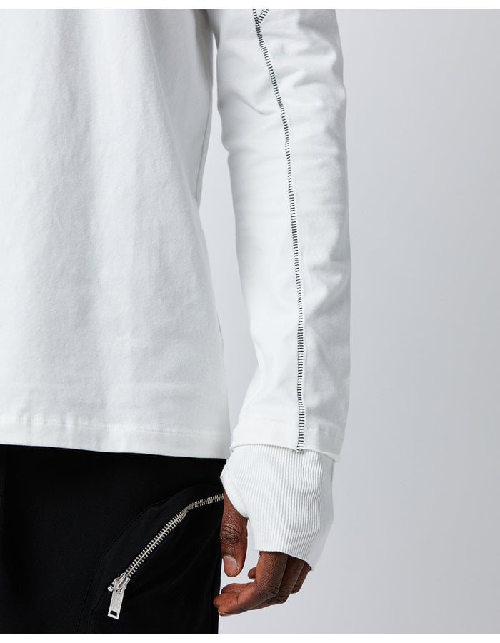 THOM KROM STRETCH COTTON GLOVED TURTLENECK - OFF WHITE