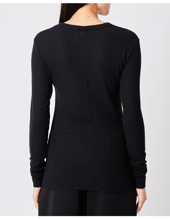 THOM KROM RIBBED MODAL FITTED LONGSLEEVE W