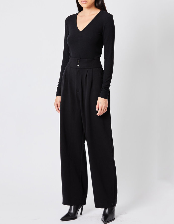 THOM KROM RIBBED MODAL LOW CUT BODYSUIT