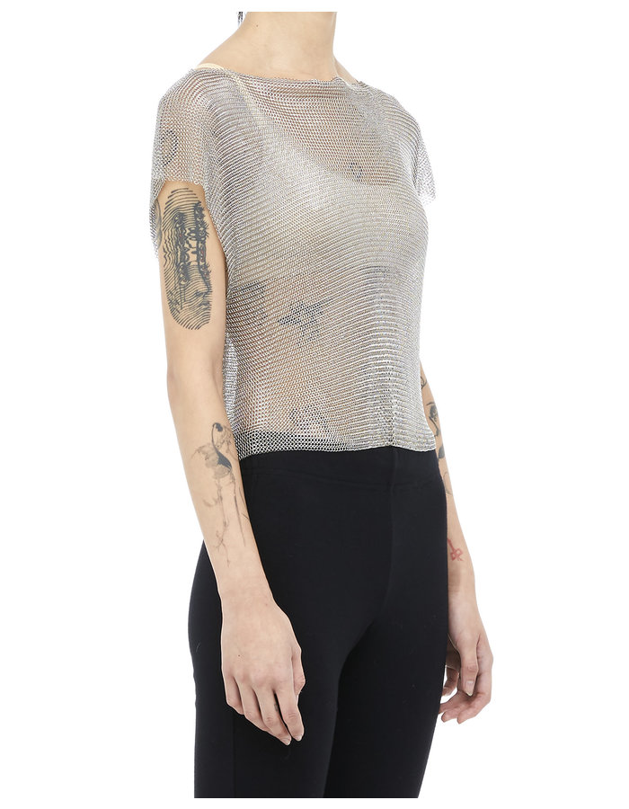 SHOP UNTITLED PRIVATE LABEL CHAIN MAIL CROP TOP