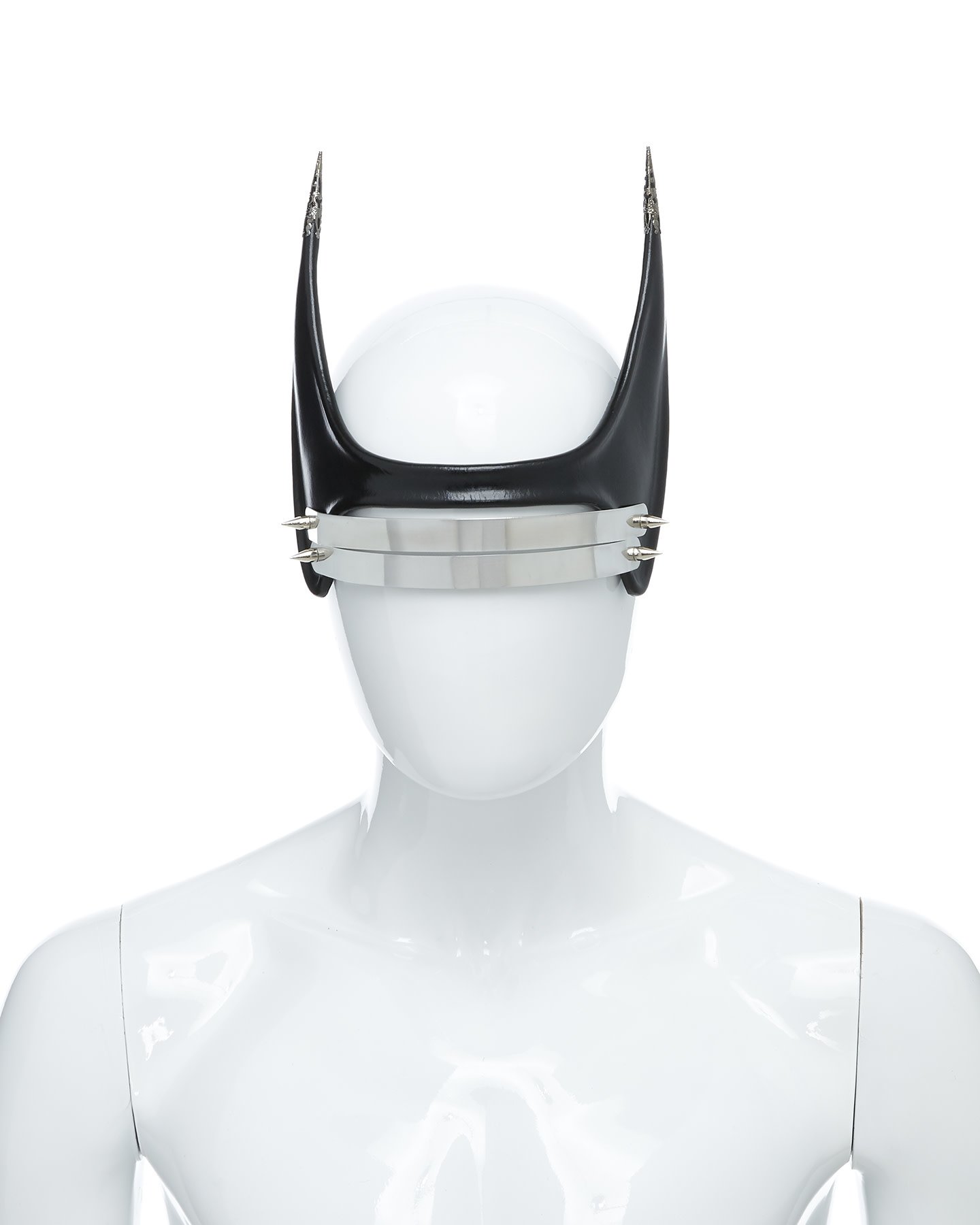 METAL AND LEATHER EYE MASK