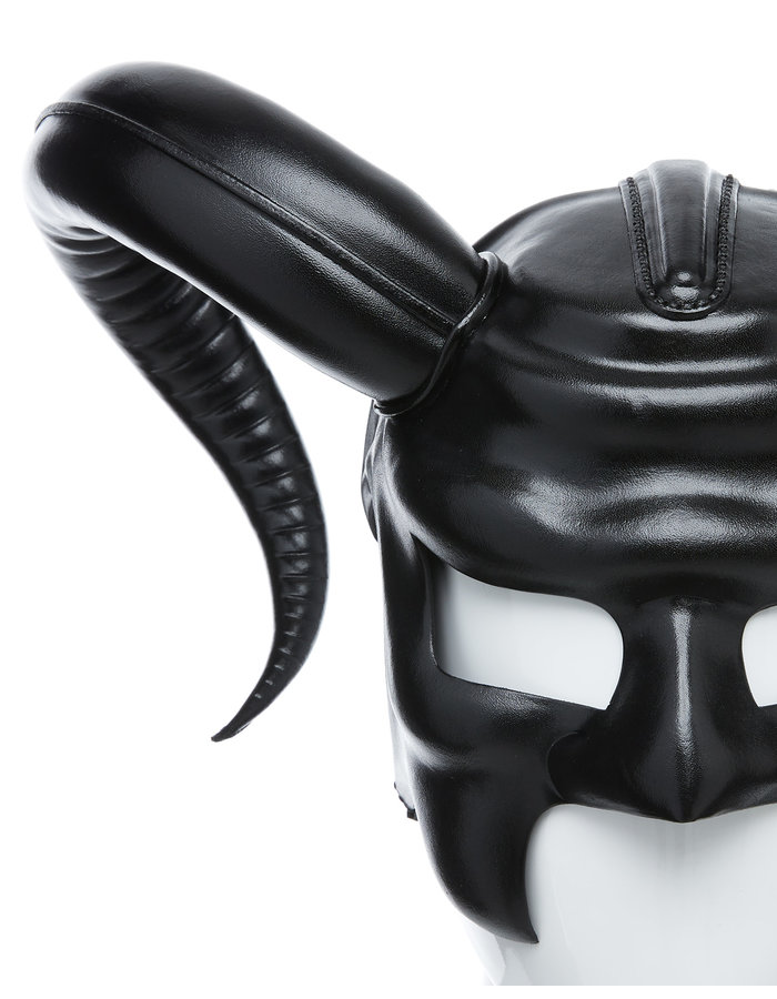 CECILIO LEATHER DESIGNS FULL FACE HORNS MASK