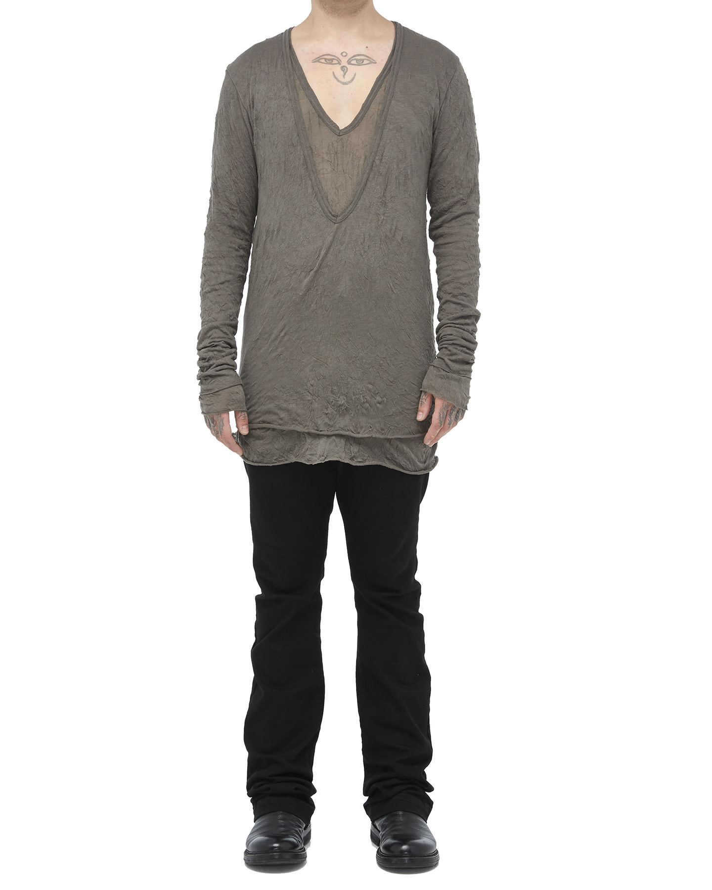 Gauze Washer Layered V-Neck by A.F. Artefact | Shop Unaltd NYC