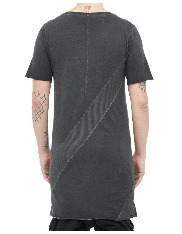 ARMY OF ME SPIRAL RIB PANEL T-SHIRT 37 - ANTHRACITE