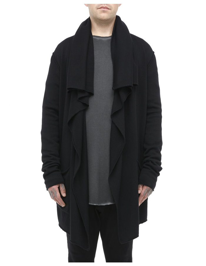 LARS ANDERSON KNIT MERINO SHORT BLANKET COAT