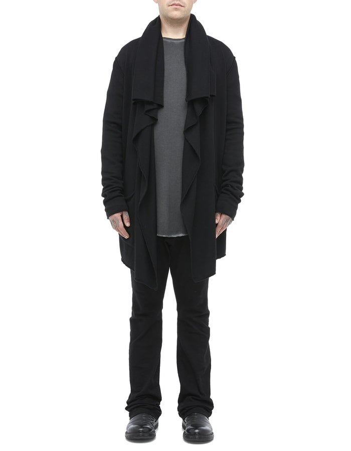 LARS ANDERSON KNIT MERINO SHORT BLANKET COAT