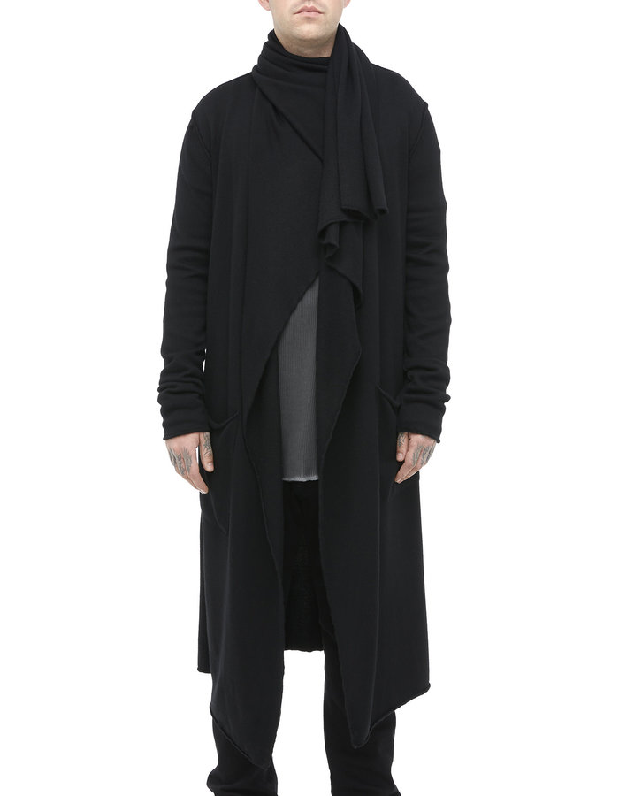 LARS ANDERSON KNIT MERINO LONG BLANKET COAT