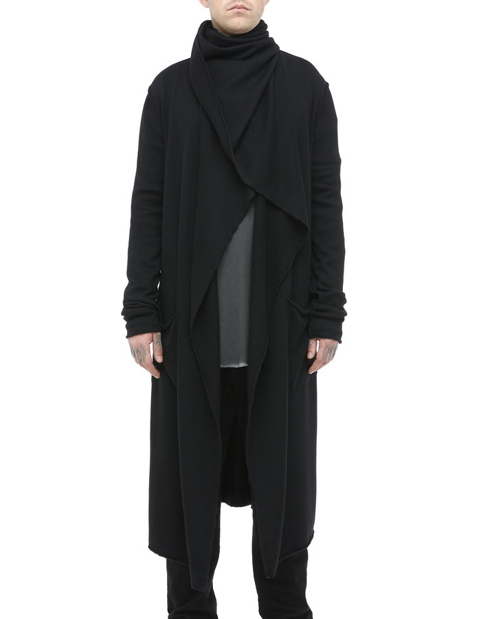 LARS ANDERSON KNIT MERINO LONG BLANKET COAT