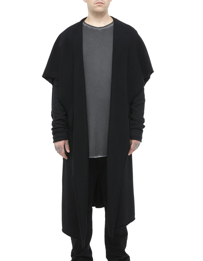 LARS ANDERSON KNIT MERINO LONG BLANKET COAT