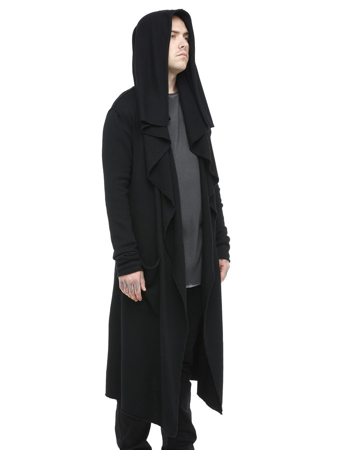 LARS ANDERSON KNIT MERINO LONG BLANKET COAT