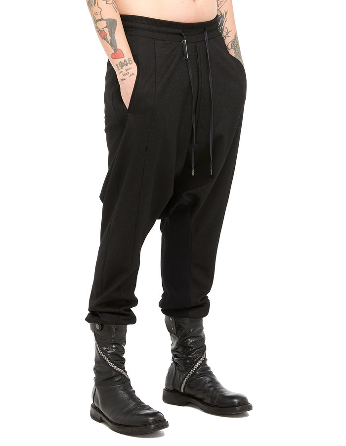 ARMY OF ME DROP CROTCH WOOL TROUSERS 74