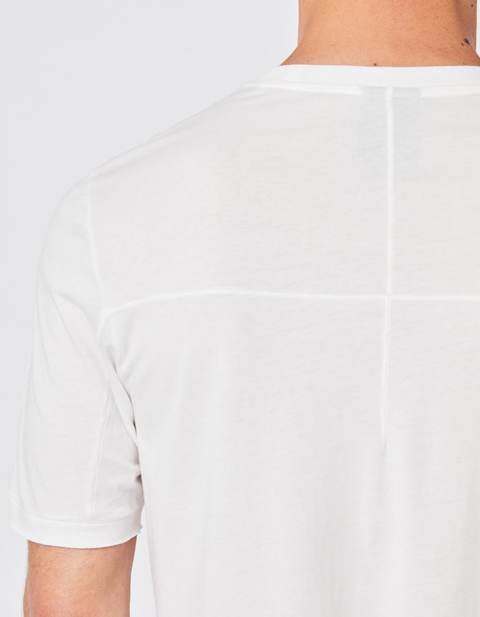 THOM KROM COTTON & MODAL FITTED T-SHIRT - OFF WHITE