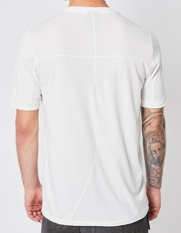 THOM KROM COTTON & MODAL FITTED T-SHIRT - OFF WHITE