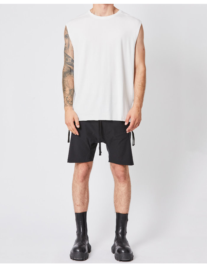 THOM KROM STRETCH COTTON & MODAL MUSCLE TEE - OFF WHITE
