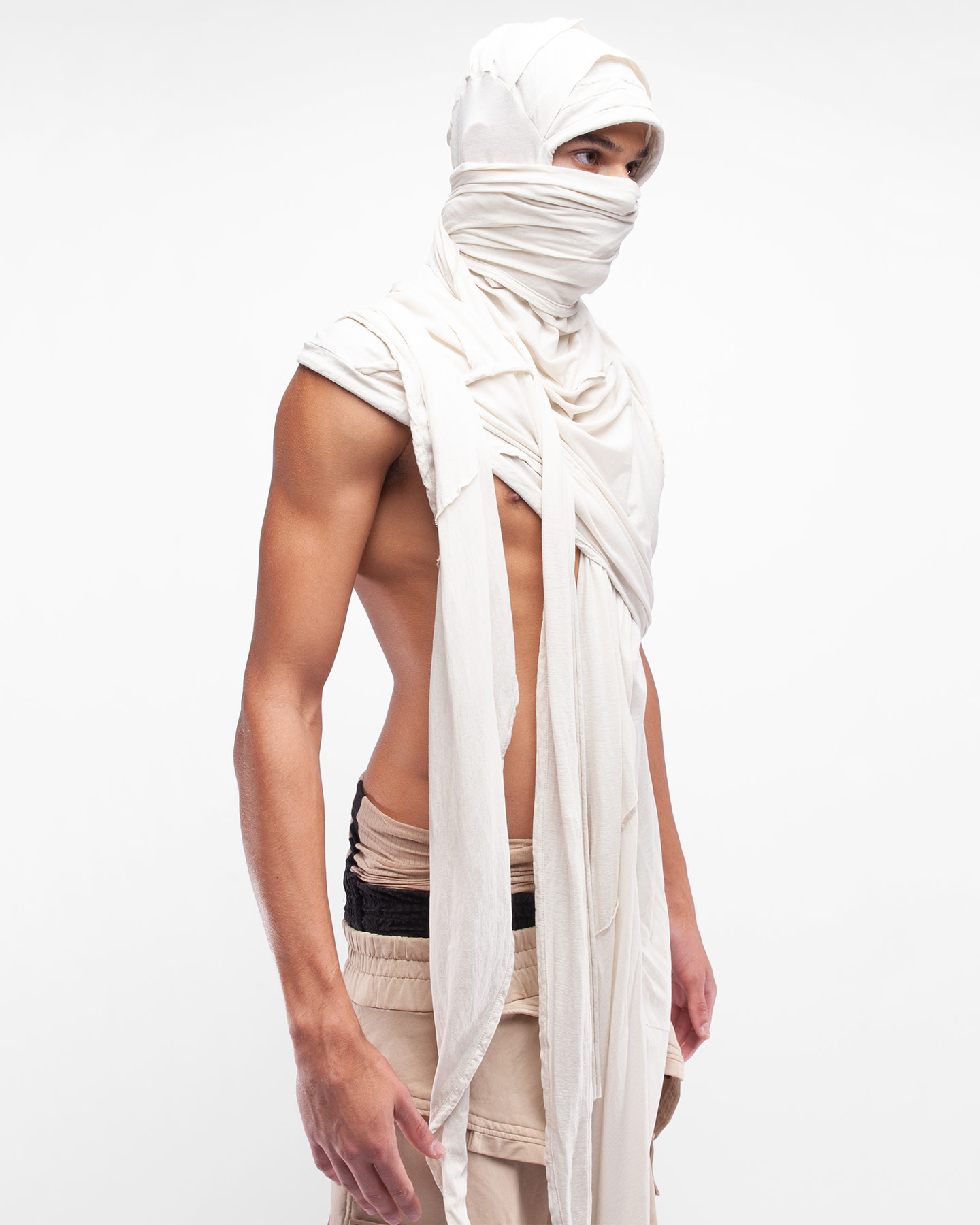 Shawl Hood Ascension in ivory by Demobaza | Shop Untitled NYC - Shop  Untitled NYC