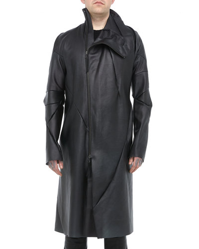 Transparent leather coat by Leon Emanuel Blanck | Shop Untitled NYC
