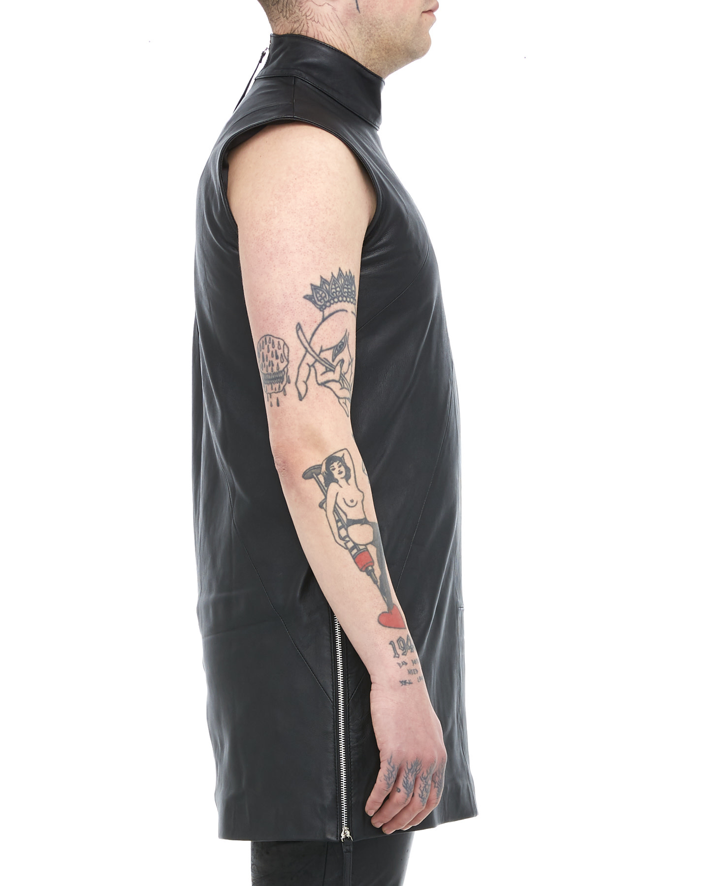 Deconstruct Leather Sleeveless Top by Arahant | Shop Unaltd NYC