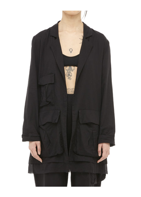 Oversized Adjustable Cotton Coat by Studio B3