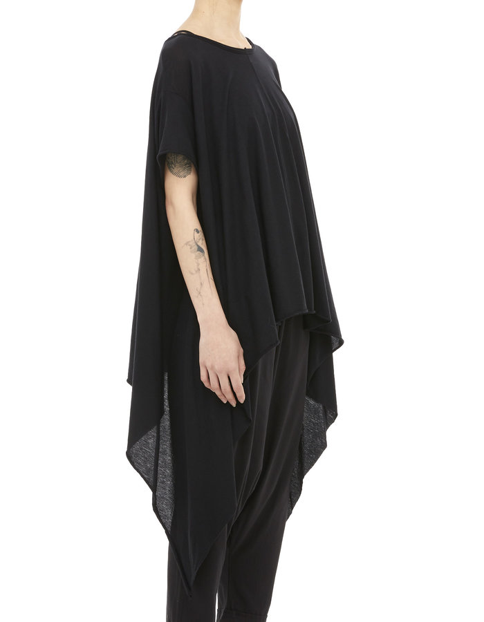 STUDIO B3 LIGHT COTTON DIPPED SIDE TUNIC TOP